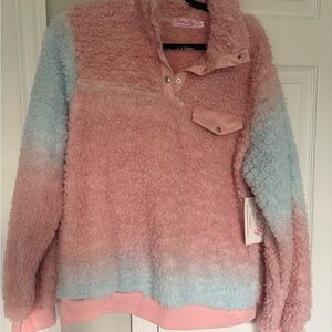 Pink Lily Women's Pink & Blue Sweater